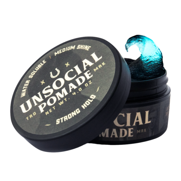 Pomade, Solid Hold, Water Soluble, Low/Medium Shine 4 oz. - Image 2
