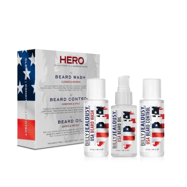 Hero Beard Trio Kit - Crisp Clean Scent - Image 2